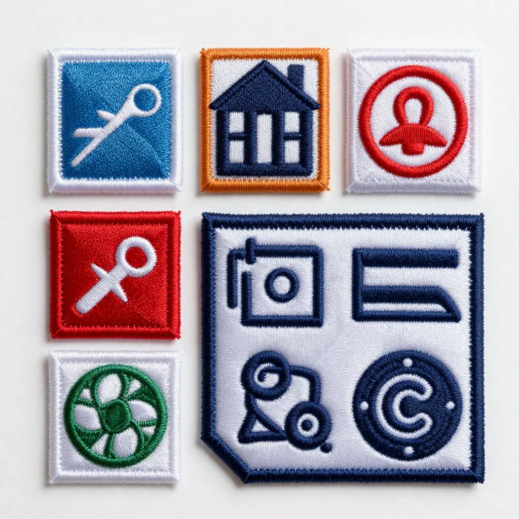 Textile art detail view